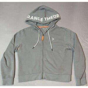 Orange Theory Crop Zip Up Hoodie Women’s Large  Gym Activewear